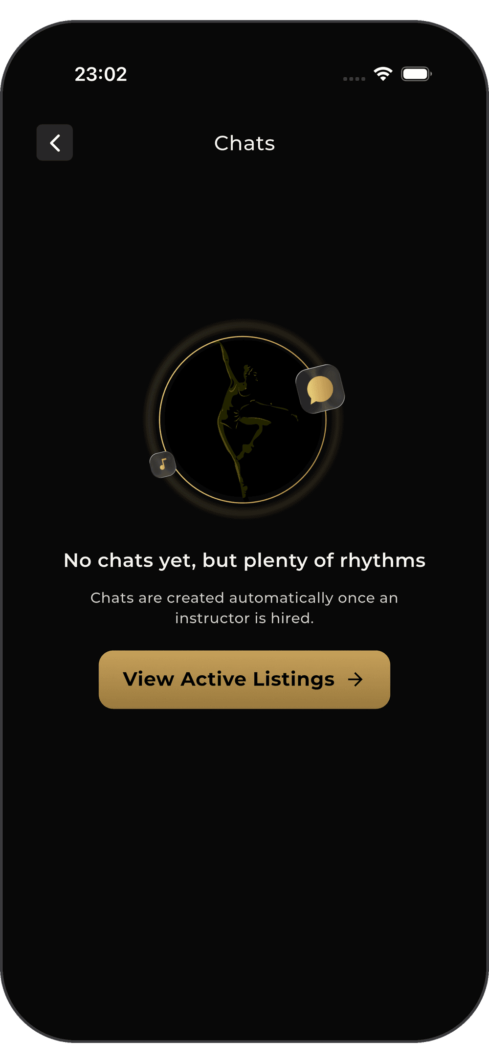 Chats: no chats yet