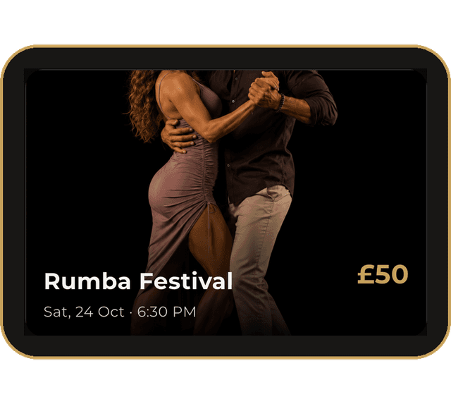 Rumba Festival, Saturday 24 October, 6:30 pm, £50